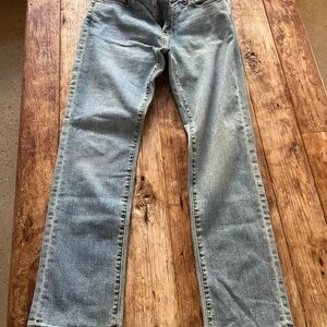 Abercrombie & Fitch Men's Straight Jeans in Light Blue